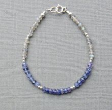 Labradorite and Water Sapphire Iolite Beaded bracelet