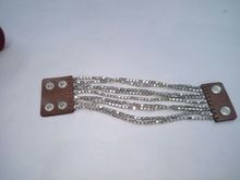 Leather and Chain Bracelet