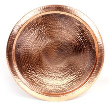 Hammered Pure Copper Serving Tray