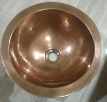 Shiny Copper Sink