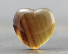 Natural Amber Heart shape Cabochon Loose Gemstone