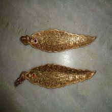 golden leaf metal incense holders
