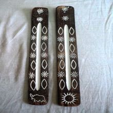 wooden carved incense ash catchers