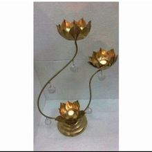 Lotus Flower Metal Candle Tea Light