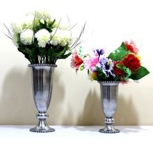 metal wedding flower vase