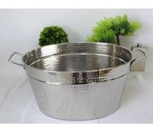 Stainless steel champagne and  bucket