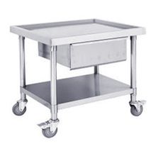 Stainless Steel Mobile Bench With Drawer