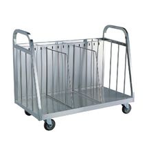 Stainless Steel Pan Collecting Trolley Cart