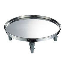 Stainless Steel Round Pan Food Trolley