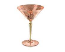 Solid Copper Martini Goblet