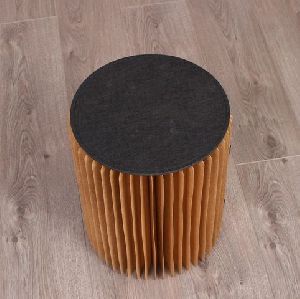 Fin Brown Paper Stool