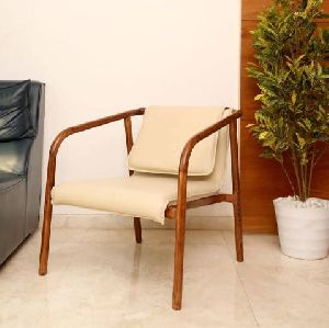 Slim Solid Wood Arm Chair
