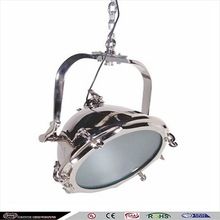 Solid metal hanging light pendant