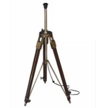 Wooden Tripod Floor Lamp Fabric