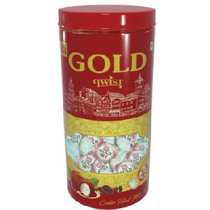 Hugs Gold Twist Jar-Moulded Chocolate
