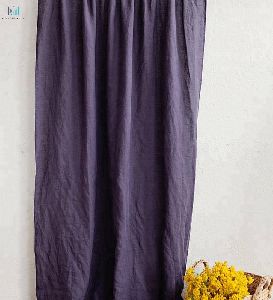 flax linen pocket curtain panel