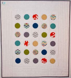 Handmade Polka Dot Toddler Quilt