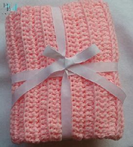 Knitted Crochet Baby Blanket