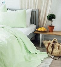 Seamless Washed Softened Pure Linen Duvet Cover