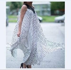 Women Long Polka Dot Extravagant maxi