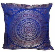 silk mandala cushion cover