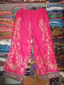 Silk Sari Indian Womens Pants