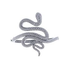 Pave Diamond Snake Bangle