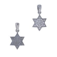Pave Diamond Symbol Charm Pendant