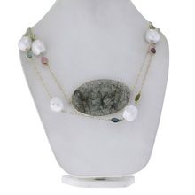 Rutile Pearl Bead Necklace