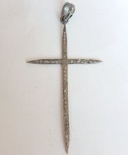 Diamond Cross Charm Pendant
