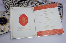 Floral foil print Wedding Invitation