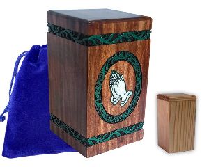 Polished Printed Wooden Urn Boxes, Size : Standard