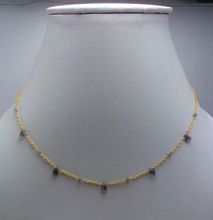 Iolite Silver Necklace