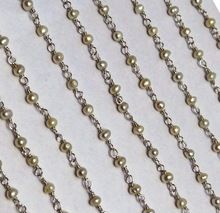Pearl Rondelles Beads Rosary chain
