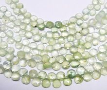 Prehnite Pear Loose Gemstone Beads