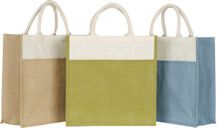 Jute Shopping Bag with front jute pocket