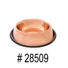 Copper Plated Stainless Steel Pet Dog Bowl