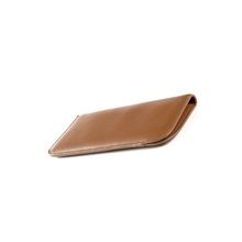 Girls simple stylish brown glasses case