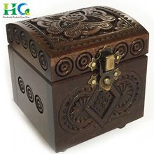 Hand Crafted Wooden Carved Box
