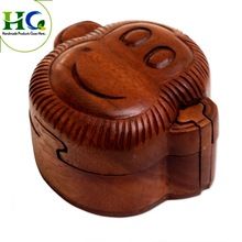 Monkey face wooden puzzle game