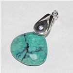 925 Sterling Silver Turquoise Gemstone Pendant