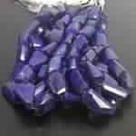 Lapis Lazuli Step Cut Nuggets Gemstone Beads