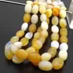 Natural Fire Opal Oval Smooth Gemstone Beads