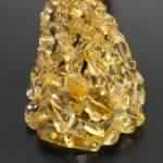 Yellow Citrine Step Cut Nuggets Gemstone Beads