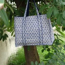 Bindiay Indian cotton quilted tote bag