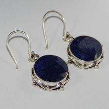 Blue Sapphire Gemstone Earring