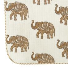 Elephant Print Cotton Baby Blanket
