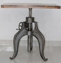 Antique Crank Bar Table