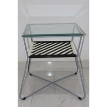 Glass Rope End Table