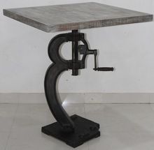 Square Metal Bar Table